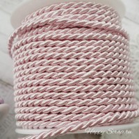 Шнур декоративный, 3 мм, светло-розовый